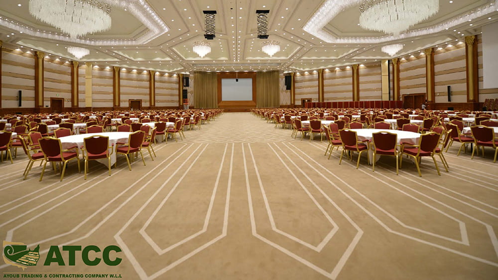 Luxury carpet installation